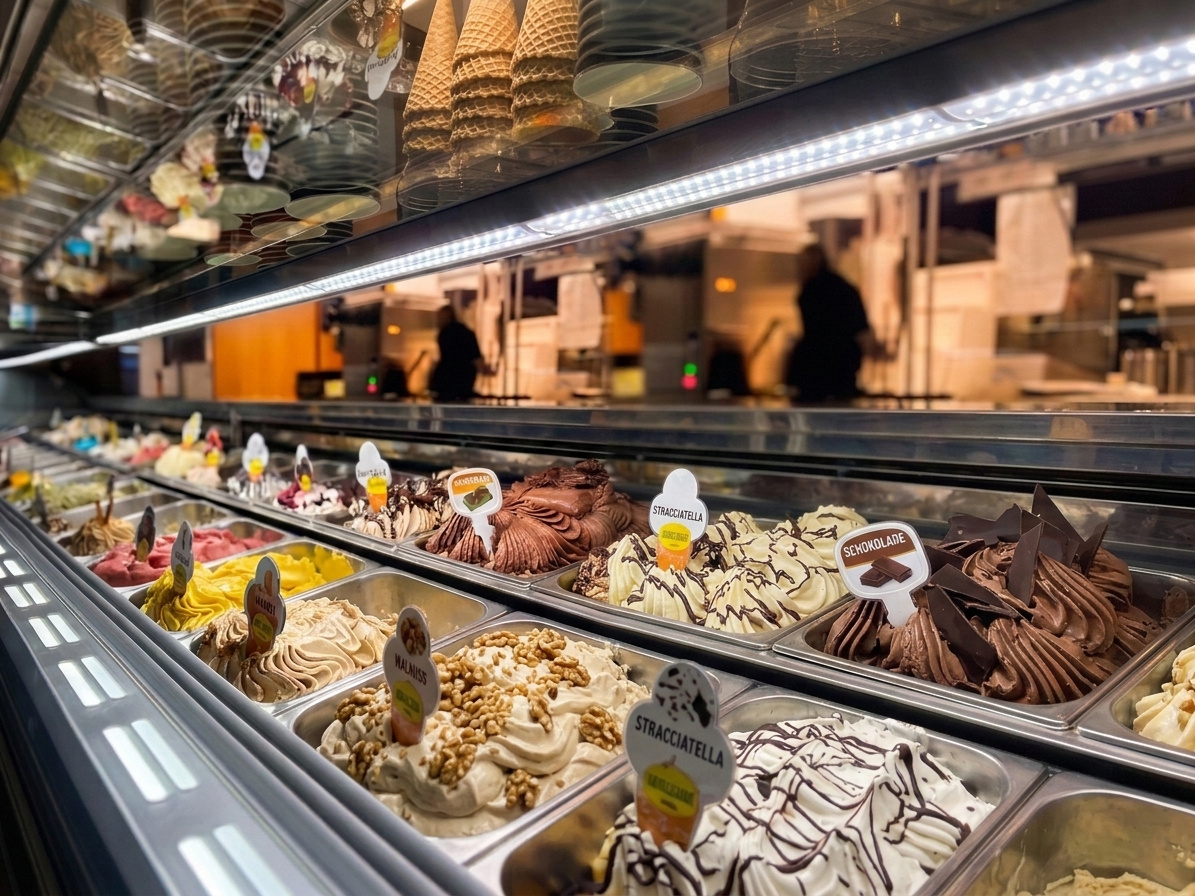 Sitzbereich unserer Eisdiele